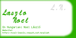 laszlo noel business card
